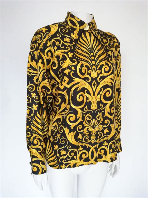 gianni versace vintage clown circus baroque shirt|vintage gianni versace shirts.